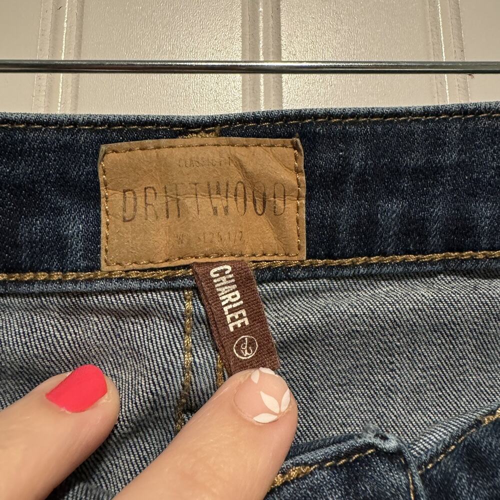 Driftwood Charlee Cropped Wide Leg Jeans Size 29 - Picture 4 of 6